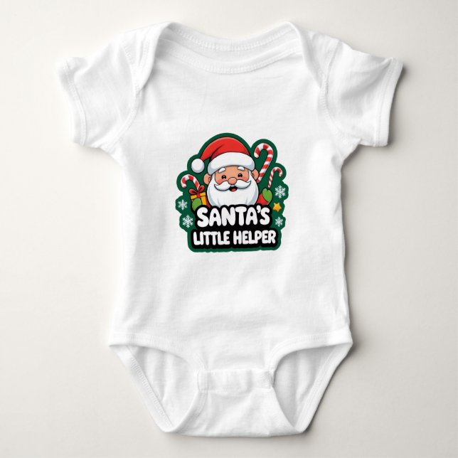 Cute Santa Claus Christmas T-Shirt for Boys & Girl (Framsida)