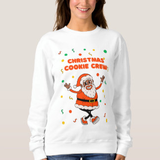 Cute Santa Claus Cookie Baking Sweatshirt T Shirt