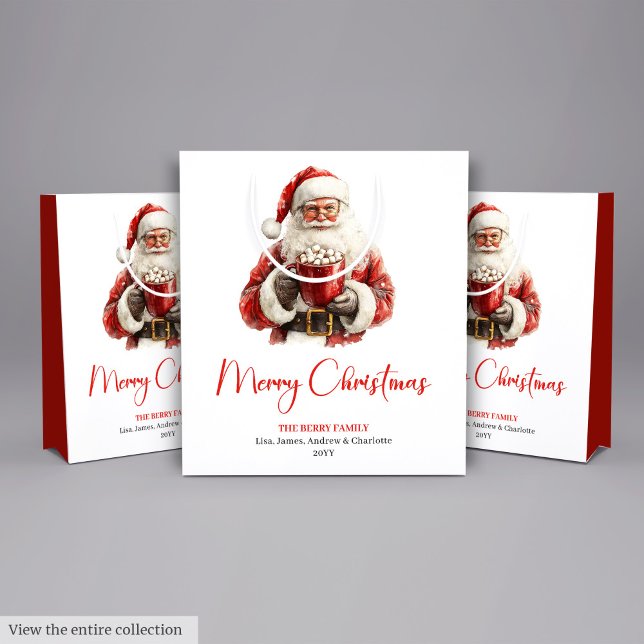 Cute Santa Claus Kids Festive Merry Christmas Bag (Cute Santa Claus Kids Festive Merry Christmas Bag)