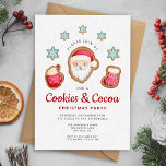 Cute Santa Cookies och Cocoa-julen Party Inbjudningar<br><div class="desc">Personlig Cute Santa Cookies och Cocoa-julfestinbjudan.</div>
