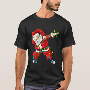 Cute Santa Dabbing Ljus jul Manar T-Shirt