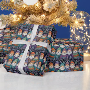 Cute Santa Gnomes Presentpapper