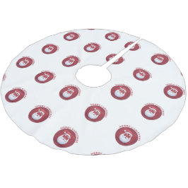 Cute Santa God jul Julgransmatta Borstad Polyester