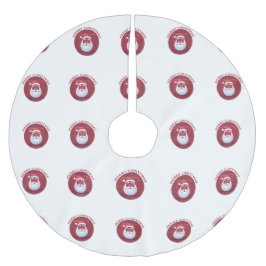 Cute Santa God jul Julgransmatta Borstad Polyester