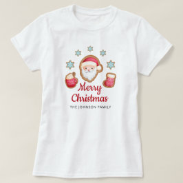 Cute Santa God jul T Shirt
