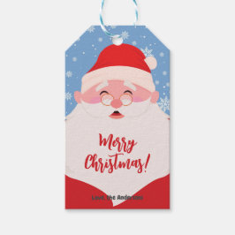 Cute Santa Graphic-jul Presentetikett