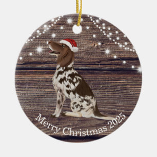 Cute Santa Hat Pointer-jul Julgransprydnad Keramik