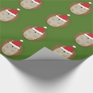 Cute Santa Hedgehog Presentpapper