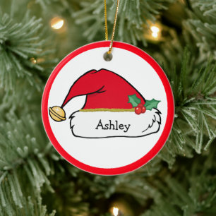 Cute Santa Helper Personlig jul Ornament