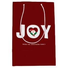 Cute Santa & Holly Berries jul Joy