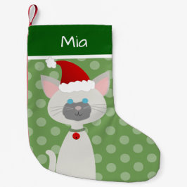 Cute Santa Kattunge - liten julklapp Julstrumpa