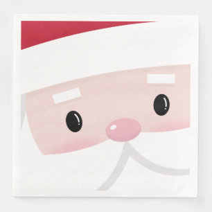 Cute Santa Klaus Ansikte Pappersservett