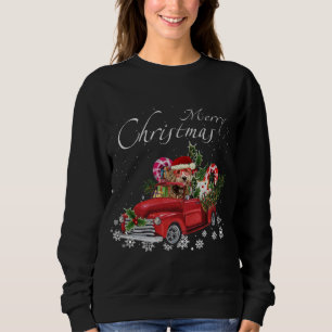 Cute Santa Labradoodle Riding Red Lastbil Merry Ch T Shirt