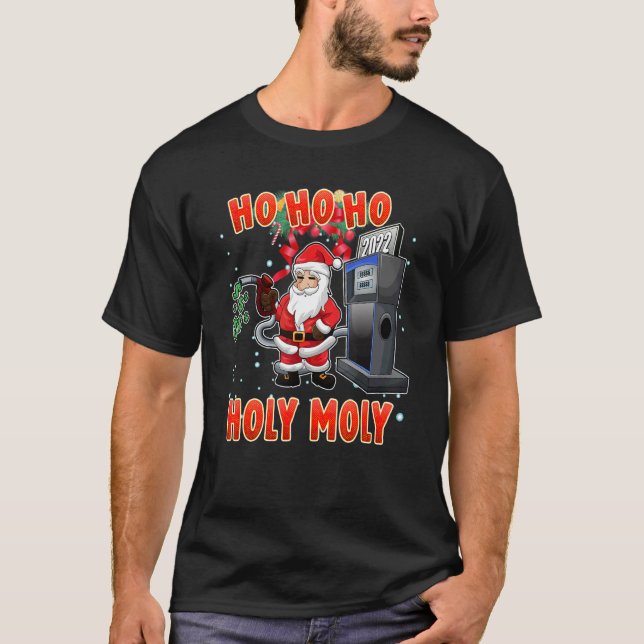 Cute Santa Meme  Christmas Santa Gas Pump T Shirt (Framsida)