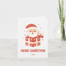 Cute Santa Merry Christmas Custom Non Photo