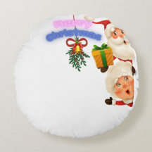 Cute Santa & Mrs. Claus Merry Christmas Greeting