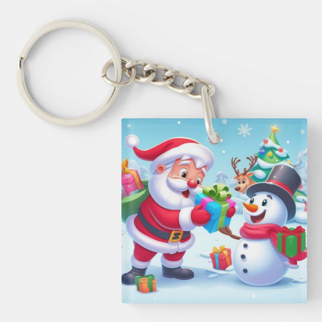 Cute Santa och Snögubbe (Framsidan)