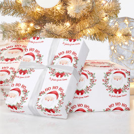Cute Santa-omslaget pappra namn Presentpapper