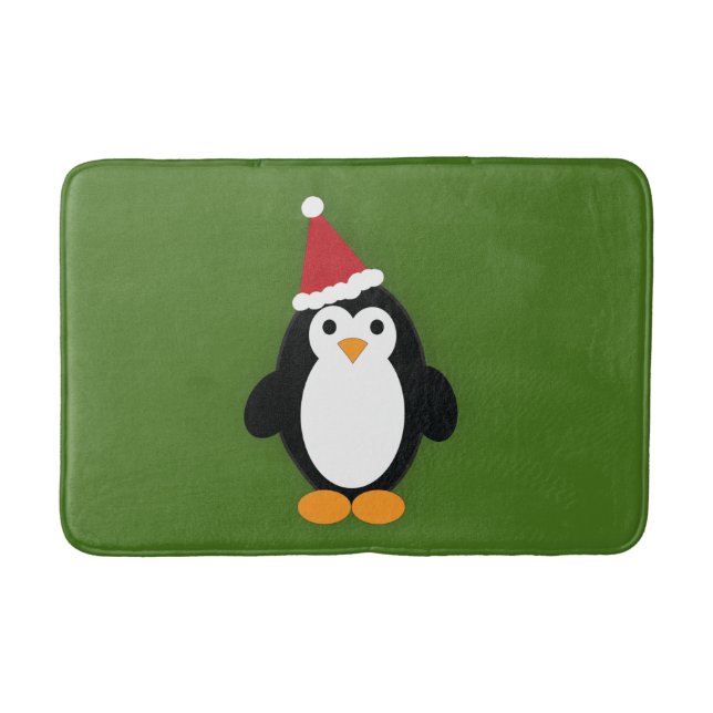 Cute Santa Penguin Badrumsmatta (Framsidan)