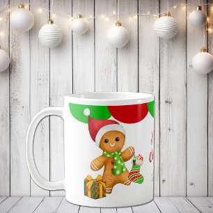Cute Santa Pepparkaksgubbe Barn Mugg