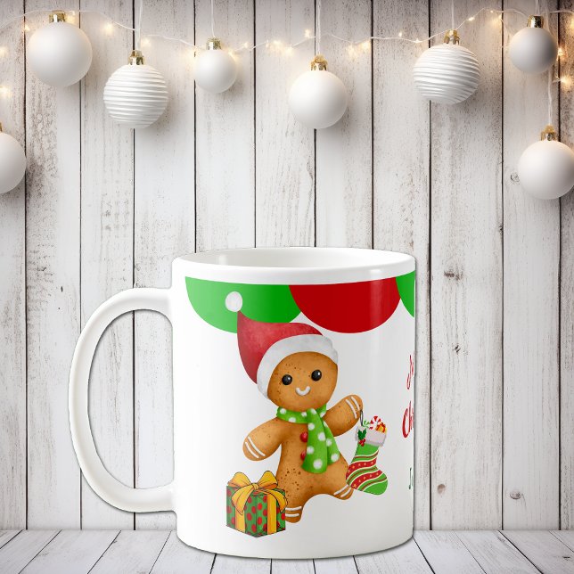Cute Santa Pepparkaksgubbe Barn Mugg (Skapare uppladdad)