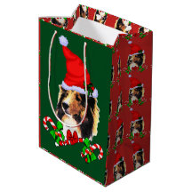 Cute Santa Shetland Sheepdog jul