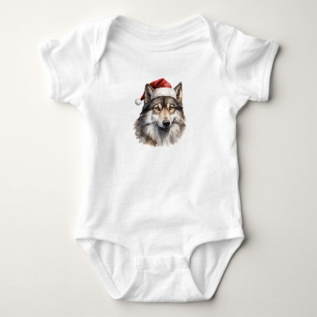 Cute Santa Varg T Shirt (Framsida)