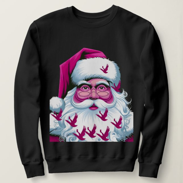 Cute Santa Women's Sweatshirt T-Shirt (Design framsida)