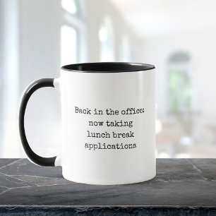 Cute Sarcastic Work Humor Coworking Tillbaka till Mugg