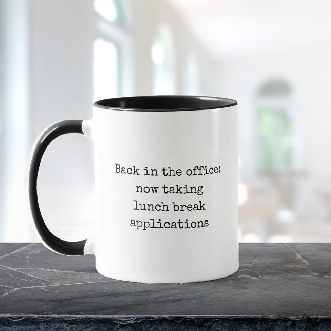 Cute Sarcastic Work Humor Coworking Tillbaka till  Mugg (Skapare uppladdad)