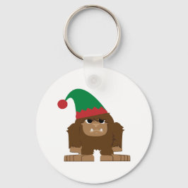 Cute Sasquatch jul Elf Nyckelring