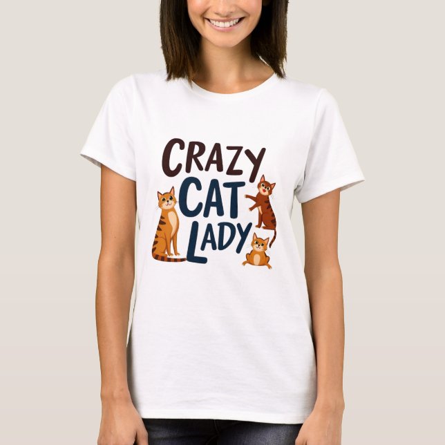 Cute & Sassy Cat Lover T-Shirt for Women (Framsida)