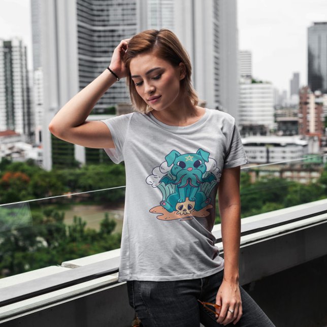 Cute Satanic Monster Hund T Shirt (Skapare uppladdad)