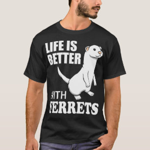 Cute Say Ferret Älskare Funny Rodent Pullover T Shirt