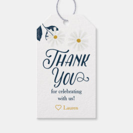 Cute Scandi Daisy Tack Presentetikett