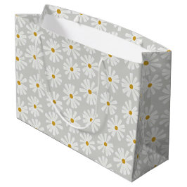 Cute Scandi Daisy Wrapping Large Gift Bag