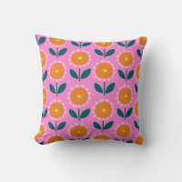Cute Scandinavian Flowers in Rosa and Orange