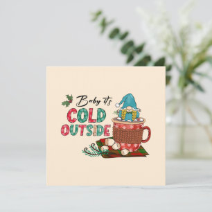 Cute Scandinavian jul Gnome & Hett Cocoa