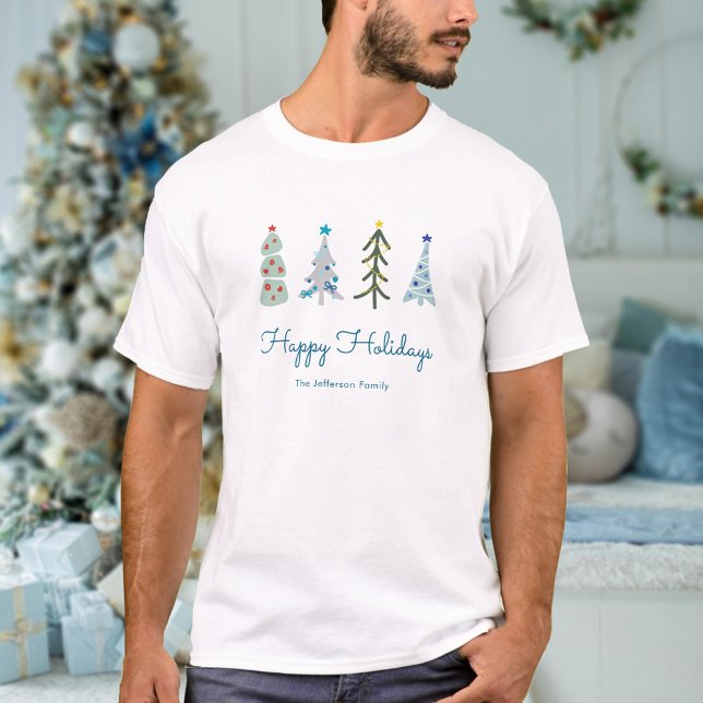 Cute Scandinavian Julgranar T Shirt (Cute Scandinavian Christmas tshirt with your text. Personalize tshirts for you whole family.)