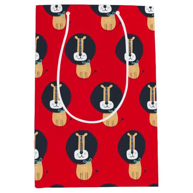 Cute Scandinavian Lejonare Kids Mönster (Framsidan)