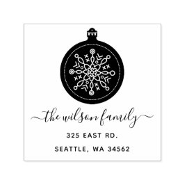 Cute Scandinavian ornament Nordic Returadress Självfärgande Stämpel