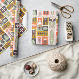 Cute Scandinavian Stil Natature Presentpapper