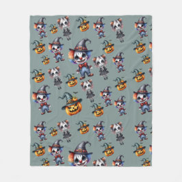 Cute Scary Funny Halloween Fleecefilt