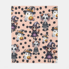 Cute Scary Funny Halloween Fleecefilt