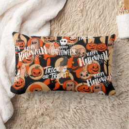 Cute & Scary Halloween Spooky vibes Lumbarkudde