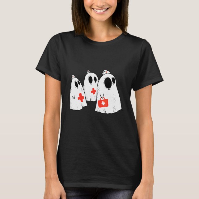 Cute Scary Medic Spöken T Shirt (Framsida)