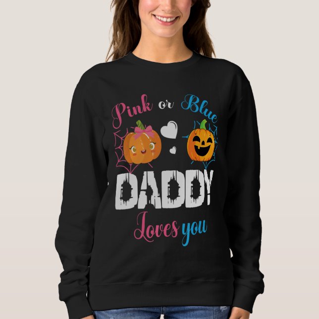 Cute Scary Pumpkin Boy Girl Mom Pink Or Blue Daddy T Shirt (Framsida)