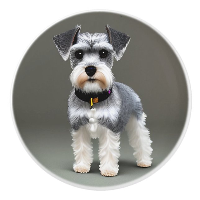 Cute Schnauzer Knopp (Framsidan)