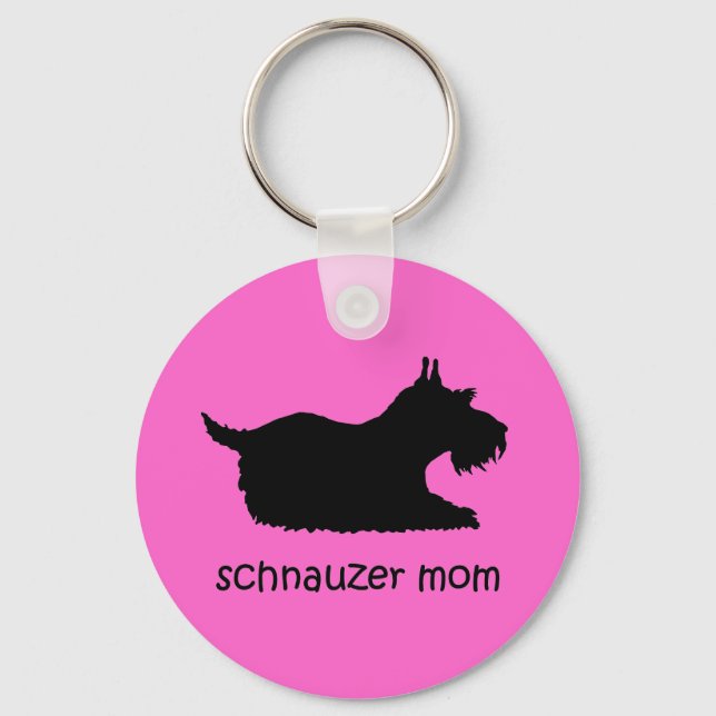 Cute Schnauzer Nyckelring (Framsida)
