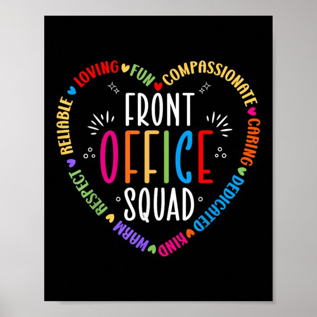 Cute School Secretary Admin Apprecition Front of Poster (Framsidan)